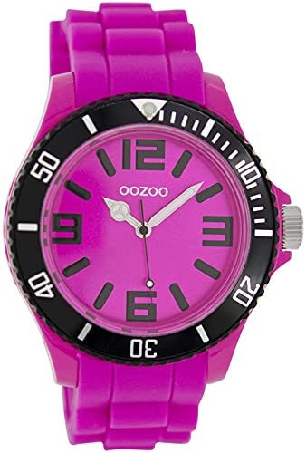 Oozoo C5844 Damen Armbanduhr Silikon Armband Fuchsia von Oozoo