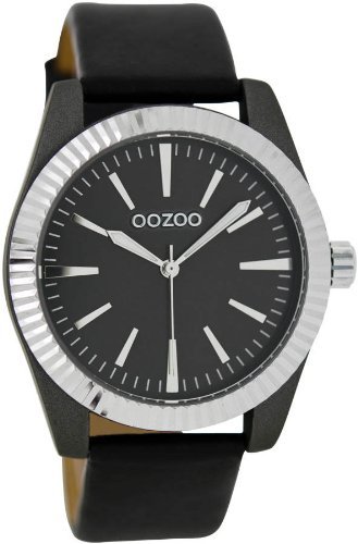 Oozoo C6519 – Uhr für Frauen, Lederband schwarz von Oozoo