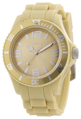 Oozoo Damen-Armbanduhr Analog Silikon C4355 Sand von Oozoo