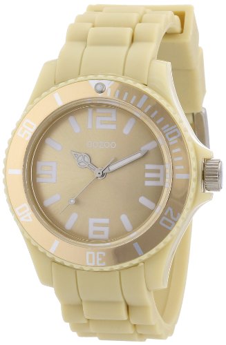 Oozoo Damen-Armbanduhr Analog Silikon C4662 Beige von Oozoo