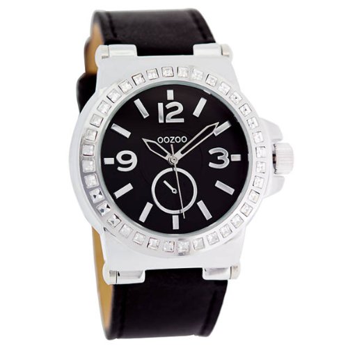 Oozoo Damen-Armbanduhr Chronograph Leder C4599 Black von Oozoo