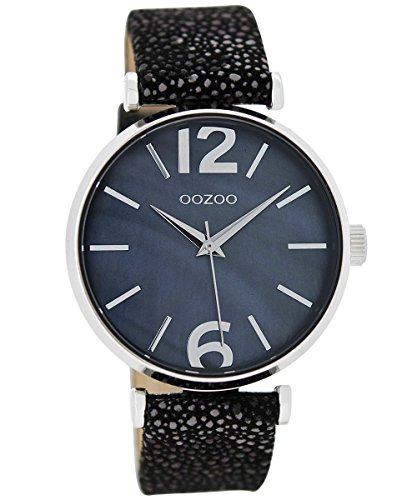 Oozoo Damen-Armbanduhr Sparkling Black 40 mm C8919 von Oozoo