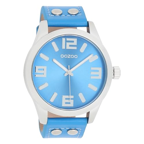 Oozoo Damen Armbanduhr Timepieces Analog Leder blau UOC1076A Analoguhr von Oozoo