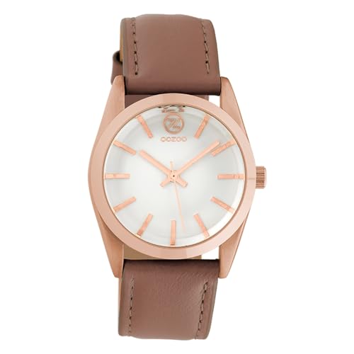 Oozoo Damen Armbanduhr Timepieces Analog Leder braun UOC10192 Analoguhr von Oozoo