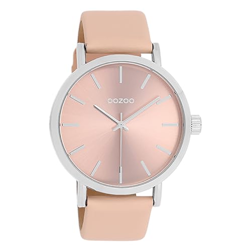 Oozoo Damen Armbanduhr Timepieces Analog Leder rosa UOC11193 Analoguhr von Oozoo