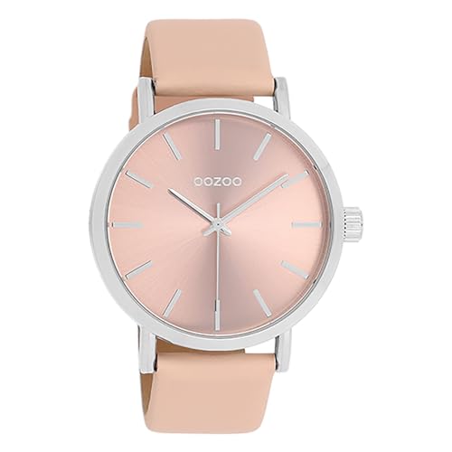 Oozoo Damen Armbanduhr Timepieces Analog Leder rosa UOC11193 Analoguhr von Oozoo