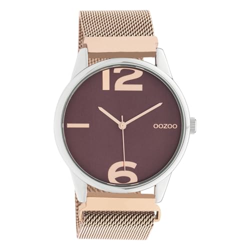 Oozoo Damen Armbanduhr Timepieces Analog Metall Rosegold UOC10868 Analoguhr von Oozoo