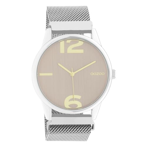 Oozoo Damen Armbanduhr Timepieces Analog Metall Silber UOC10865 Analoguhr von Oozoo