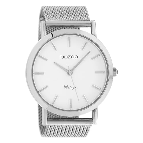 Oozoo Damen Armbanduhr Timepieces Analog Metall Silber UOC9995A Analoguhr von Oozoo