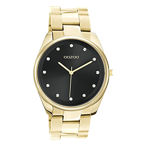 Oozoo Damen Armbanduhr Timepieces C10965 Analog Edelstahl Gold UOC10965 Analoguhr von Oozoo