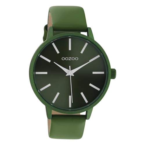 Oozoo Damen Armbanduhr mit Lederband 42 MM Grün/Grün/Weiß C10873 von Oozoo
