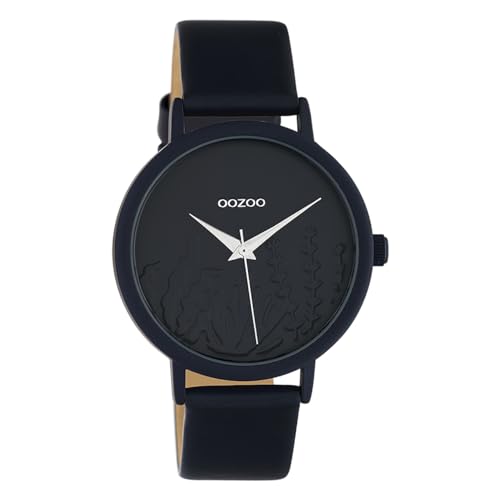 Oozoo Damenuhr Summer Vibes mit Lederband 36 MM Dunkelblau C10607 von Oozoo