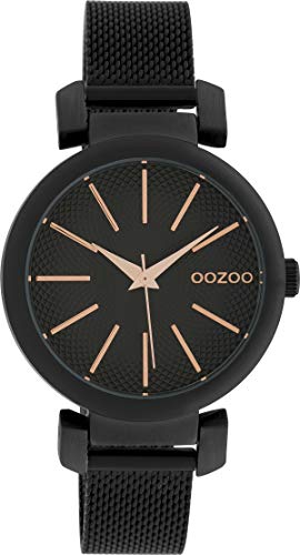 Oozoo Damenuhr mit Edelstahl Milanaise Metallband 36 MM Black/Schwarz/Schwarz C10131 Oozoo Damenuhr mit Edelstahl Milanaise Metallband 36 MM Black/Schwarz/Schwarz C10131 von Oozoo