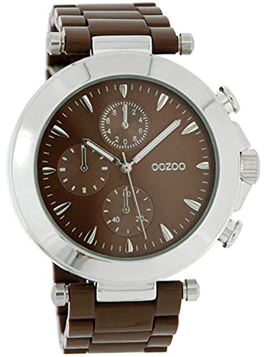 Oozoo Damenuhr mit Kunststoffband und Druckverschluss 45 MM Braun/Braun C3862 von Oozoo