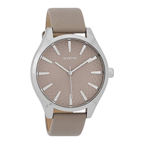 Oozoo Damenuhr mit Lederband 42 MM Taupe/Taupe C9687 von Oozoo