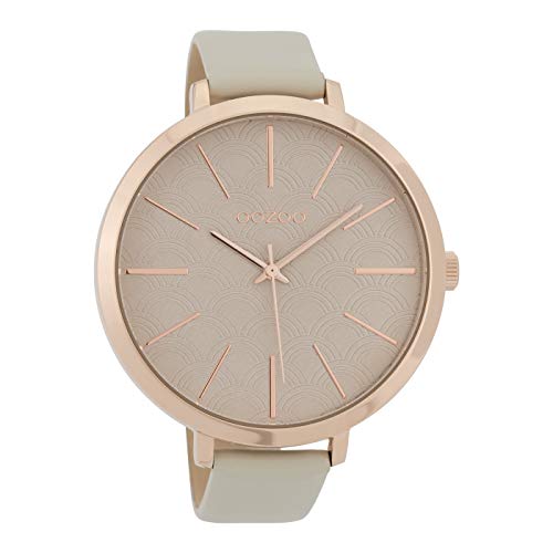 Oozoo Damenuhr mit Lederband 48 MM Rose/Beige/Beige C9676 von Oozoo