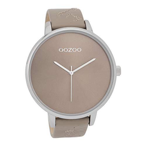 Oozoo Damenuhr mit Lederband 48 MM Taupe/Taupe C9718 von Oozoo