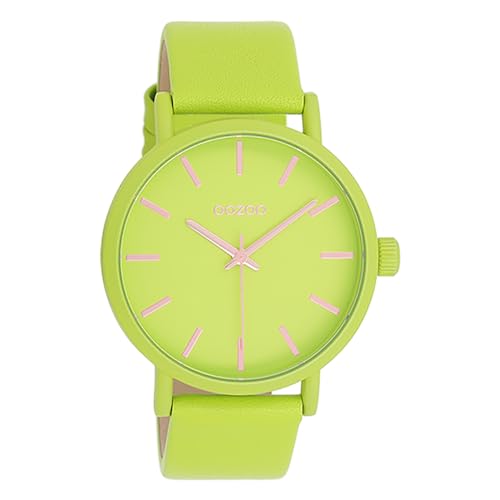 Oozoo Damenuhr mit Lederband Color Line 42 MM Neon Grün C11177 von Oozoo