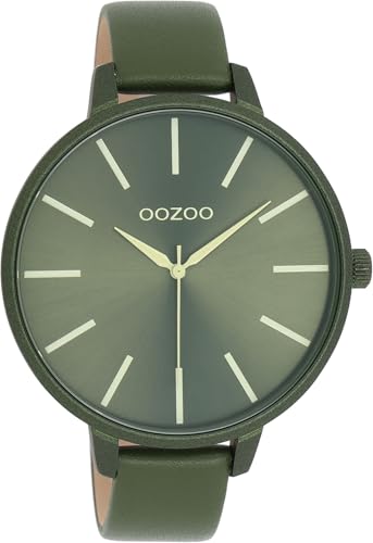 Oozoo Damenuhr mit Lederband Color Line 48 MM Moosgrün/Moosgrün C11441 von Oozoo