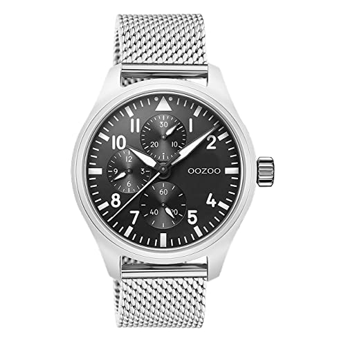 Oozoo Herren Armbanduhr Timepieces C10958 Analog Metall Mesh Silber UOC10958 Analoguhr Oozoo Herren Armbanduhr Timepieces C10958 Analog Metall Mesh Silber UOC10958 Analoguhr von Oozoo