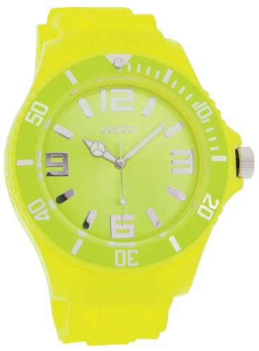 Oozoo Herren-Armbanduhr XL Analog Silikon C4332 Fluo Lime von Oozoo