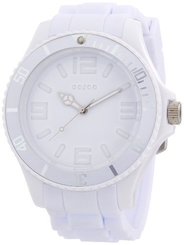 Oozoo Herren-Armbanduhr XL Analog Silikon C4341 total White von Oozoo