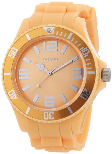 Oozoo Herren-Armbanduhr XL Analog Silikon C4348 Soft Salmon von Oozoo