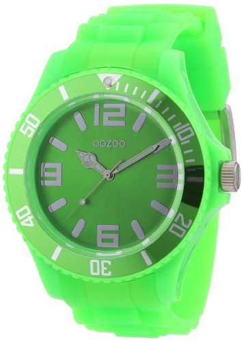 Oozoo Herren-Armbanduhr XL Analog Silikon C4656 Fluo Green von Oozoo