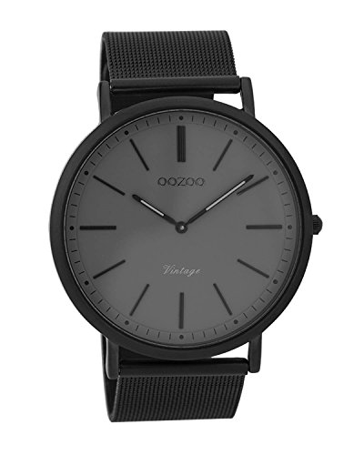 Oozoo Herren-Uhr Vintage Schwarz/Grau 44 mm C9351 von Oozoo