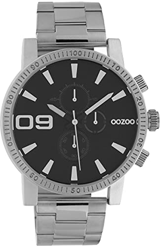 Oozoo Timepieces Herren Uhr - Armbanduhr Herren mit Edelstahl Gliederband | Hochwertige Uhr für Männer - Edle Analog Herrenuhr in rund C10706 von Oozoo