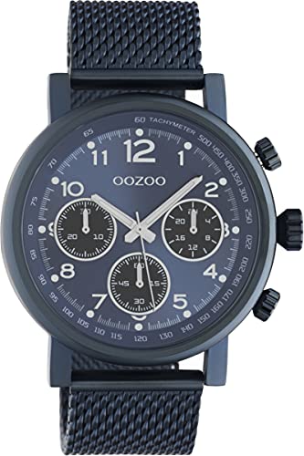 Oozoo Timepieces Herren Uhr - Armbanduhr Herren mit Milanaiseband | Hochwertige Uhr für Männer - Edle Analog Herrenuhr in rund C10701 von Oozoo