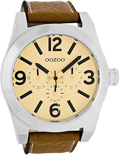 Oozoo C6731 Herrenuhr, Lederband, Streifen von Oozoo