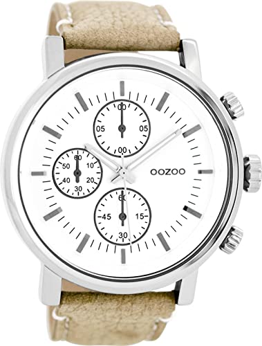 Oozoo Herren Digital Quarz Uhr mit Leder Armband C8565 von Oozoo