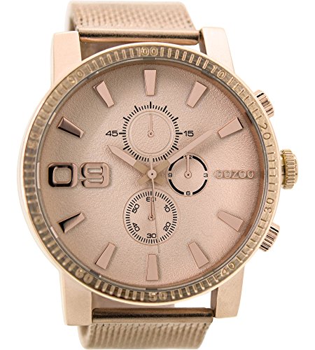 Oozoo Herrenuhr mit Metallband 50 MM Rose/Rose/Rose C9438 von Oozoo