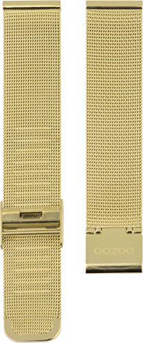 Oozoo Milanaiseband Uhrenband Armband Metallband Edelstahl Goldfarben 12 MM - OA-501-12 von Oozoo