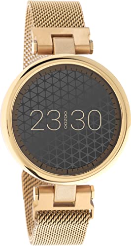 Oozoo Smartwatch Unisex Fitnessuhr 39mm mit 16mm Milanaiseband für Damen und Herren | Fitness Armbanduhr mit Schrittzähler | Fitnesstracker Sportuhr für iOS & Android von Oozoo