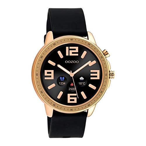 Oozoo Smartwatch Unisex Fitnessuhr 45mm mit 20mm Silikonarmband in für Damen und Herren | Fitness Armbanduhr mit Schrittzähler | Fitnesstracker Sportuhr für iOS & Android von Oozoo