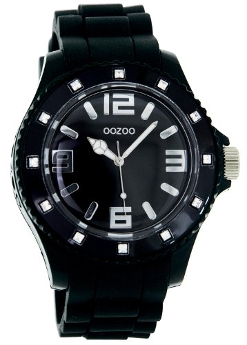 Oozoo Damen-Armbanduhr Analog Silikon C4360 Black Strass von Oozoo