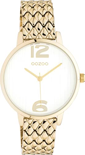 Oozoo Timepieces Damen Uhr - Armbanduhr Damen mit 15mm breites Metallarmband | Hochwertige Uhr für Frauen - Edle Analog Damenuhr in rund C11022 von Oozoo