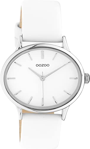 Oozoo Timepieces Damen Uhr - Armbanduhr Damen mit 18mm Lederarmband | Hochwertige Uhr für Frauen - Edle Analog Damenuhr in rund C10940 von Oozoo