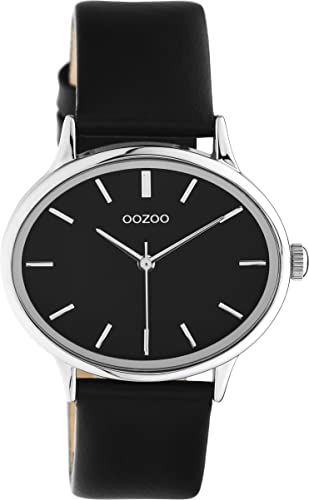 Oozoo Timepieces Damen Uhr - Armbanduhr Damen mit 18mm Lederarmband | Hochwertige Uhr für Frauen - Edle Analog Damenuhr in rund C10944 von Oozoo