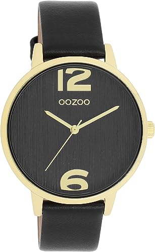 Oozoo Timepieces Damen Uhr | Armbanduhr Damen mit Lederarmband | Hochwertige Uhr für Frauen | Edle Analog Damenuhr in rund C11239 von Oozoo