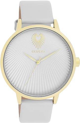 Oozoo Timepieces Damen Uhr | Armbanduhr Damen mit Lederarmband | Hochwertige Uhr für Frauen | Edle Analog Damenuhr in rund C11240 von Oozoo