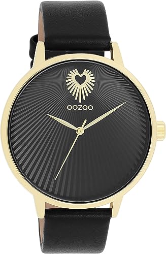 Oozoo Timepieces Damen Uhr | Armbanduhr Damen mit Lederarmband | Hochwertige Uhr für Frauen | Edle Analog Damenuhr in rund C11242 von Oozoo