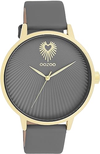 Oozoo Timepieces Damen Uhr | Armbanduhr Damen mit Lederarmband | Hochwertige Uhr für Frauen | Edle Analog Damenuhr in rund C11244 von Oozoo