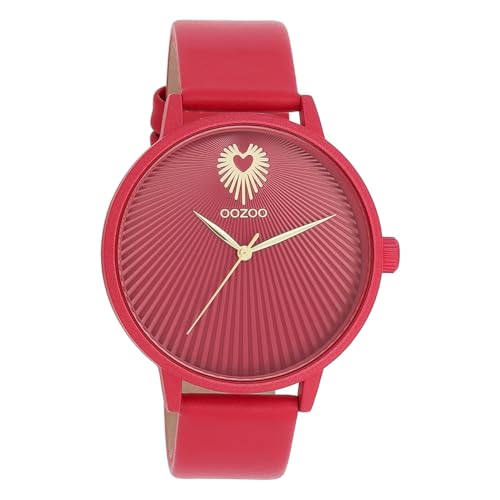 Oozoo Timepieces Damen Uhr | Armbanduhr Damen mit Lederarmband | Hochwertige Uhr für Frauen | Edle Analog Damenuhr in rund C11247 von Oozoo