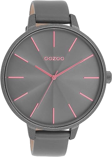 Oozoo Timepieces Damen Uhr | Armbanduhr Damen mit Lederarmband | Hochwertige Uhr für Frauen | Edle Analog Damenuhr in rund C11254 von Oozoo