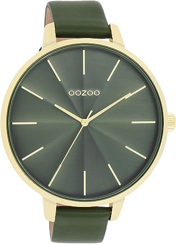 Oozoo Timepieces Damen Uhr | Armbanduhr Damen mit Lederarmband | Hochwertige Uhr für Frauen | Edle Analog Damenuhr in rund C11257 von Oozoo