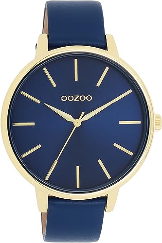 Oozoo Timepieces Damen Uhr | Armbanduhr Damen mit Lederarmband | Hochwertige Uhr für Frauen | Edle Analog Damenuhr in rund C11292 von Oozoo