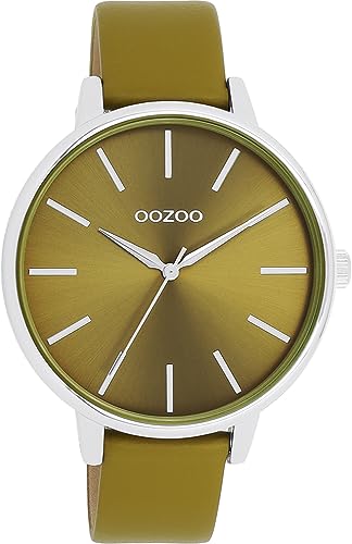 Oozoo Timepieces Damen Uhr | Armbanduhr Damen mit Lederarmband | Hochwertige Uhr für Frauen | Edle Analog Damenuhr in rund C11298 von Oozoo